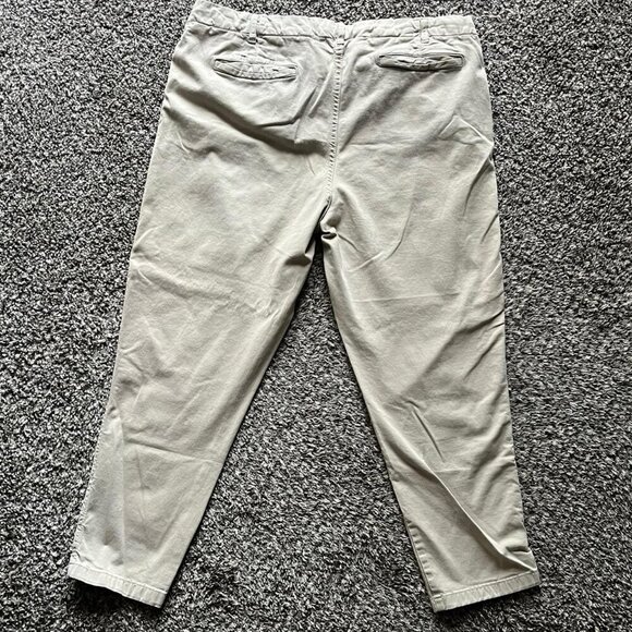 Tan Zara Straight Leg Trousers, Men's XL, Drawstring Pants - Picture 4 of 5